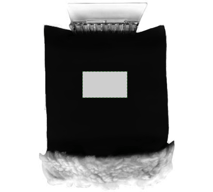 ABS škrabka na led a polyesterová rukavice